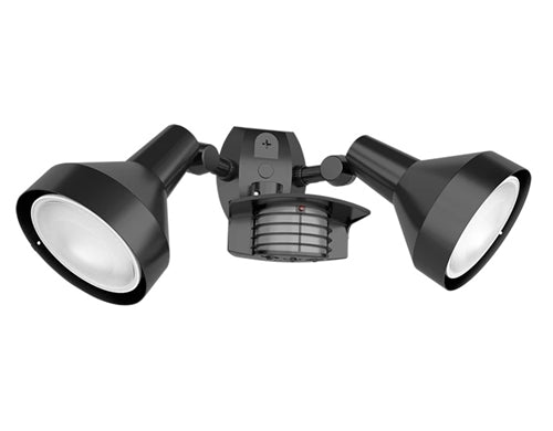 RAB STL200H/L Stealth Motion Sensor with 200 Degree View and CCT-Selectable PAR38 Bell Flood Lighting Kit, Bronze