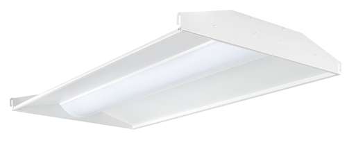 RAB SWISH2X4-39YN/D10/CP 39W 2' x 4' LED SWISH Recessed Center Basket Troffer, 3500K (Warm Neutral), 5051 Lumens, 84 CRI, 120-277V, Dimmable, DLC Premium Listed, Chicago Plenum Listed, White Finish