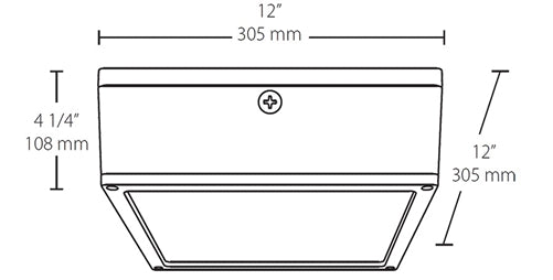 RAB VANLED52NFMS 52W LED Canopy Light with 120V Mini Sensor, 4000K (Neutral), 5498 Lumens, 74 CRI, Flat Lens, Standard Operation, Not DLC Listed, Bronze Finish