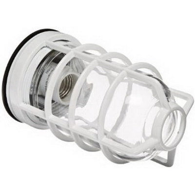 RAB VC200DGW Vaporproof 150W Incandescent Lamp 120V White Color - No Glass, With Die Cast Guard