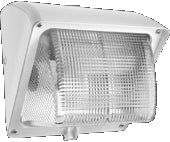 RAB WP1GSN70W/PC Wallpack Glass Lens 70W High Pressure Sodium Lamp 120V White Color with Photocontrol