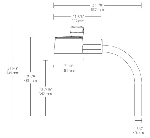RAB YBLED26Y/ARM/PCT Yardblaster 26W Warm LED 120V-277V Twistlock Photocell, 3000K Color Temperature, 83 CRI, Pole Mount, Silver Gray Finish