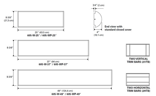 Shaper 605-25-W-L3/840-UNV-MW LED Wall Sconce, 25", Interior Wall, 80 CRI, 4000K, 120-277V, Matte White