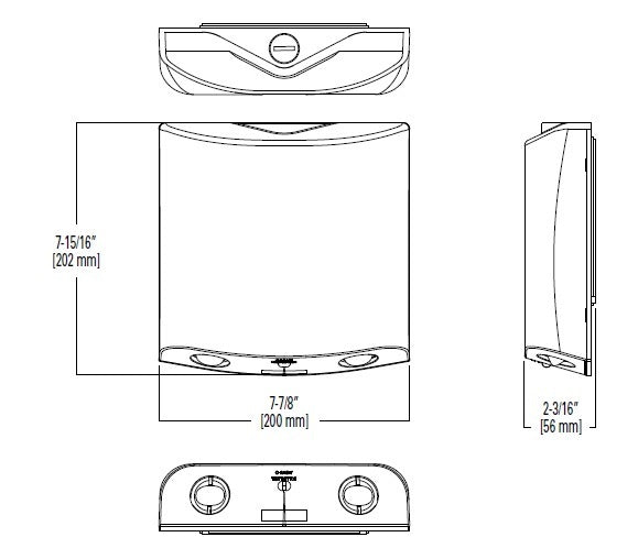 Sure Lites ATLELDWA100BZSD Architectural LED Emergency Light, Wet Location, 0 to 40 Degree Celcius, 100 Lumens Coverage, Bronze, Self-Diagnostics