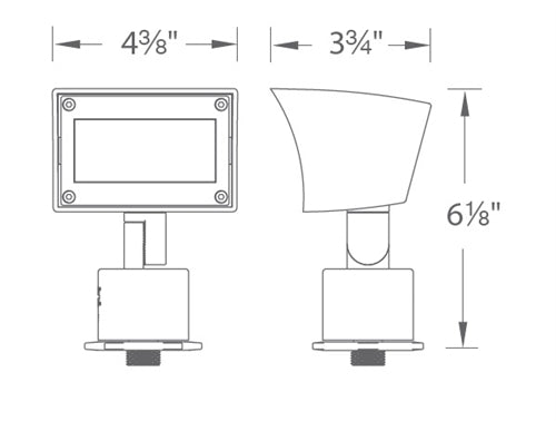 WAC Lighting 5021-30BZ Flood Light Landscape Lighting, 16W 12V, 3000K Color Temperature, Wall Wash Bronze on Aluminum