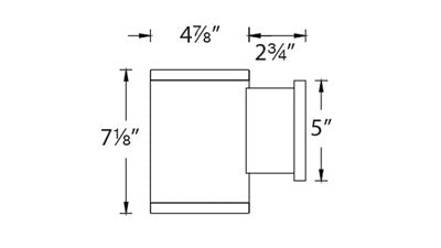 WAC DS-WS05-N27S-BZ 25W Wall Mount LED Light, Narrow Beam, 2700K Color Temperature, Bronze