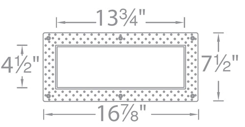 WAC Lighting MT-4LD316TL-WT 4" LED Precision Multiples Invisible Trim for Adjustable Spot 3 Light Housing, White