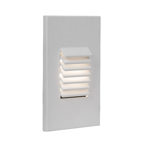 WAC Lighting WL-LED220-AM-WT 3.5W Vertical Rectangle LED Step Light, 120V, Amber Light, Black on Aluminium