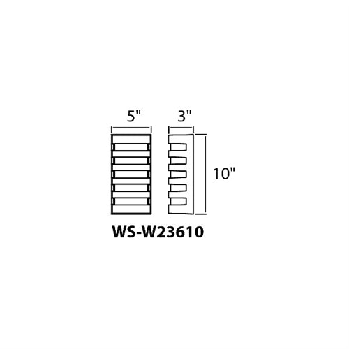 WAC Lighting WS-W23610-BZ 6.5W 10" Folsom LED Outdoor Wall Sconce 3000K, 3000K Color Temperature, 90 CRI, 630 Lumens, Bronze
