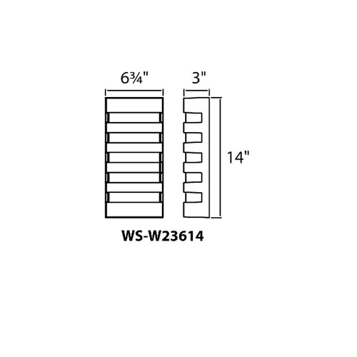 WAC Lighting WS-W23614-BZ 12W 14" Folsom LED Outdoor Wall Sconce 3000K, 3000K Color Temperature, 90 CRI, 965 Lumens, Bronze