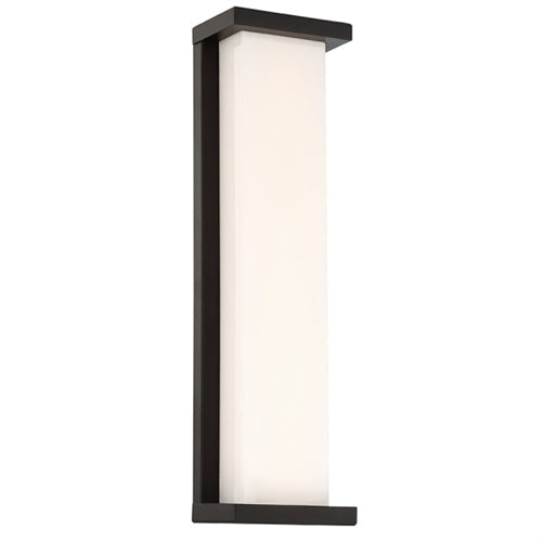 WAC WS-W47820-BK 20" 34W Case LED Outdoor Wall Sconce, 3000K Color Temperature, Black