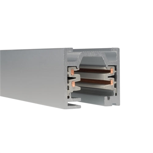 WAC WT8-PT 8' W Trac, 120V, Surface Mount, Platinum