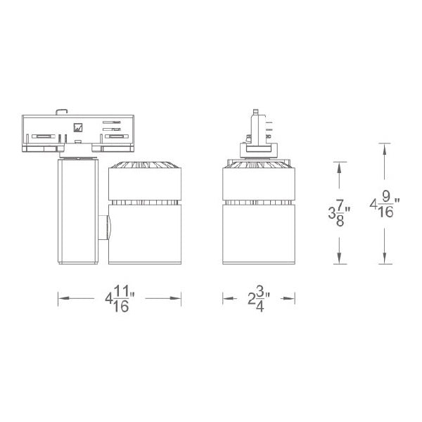 WAC WTK-1014S-840-WT Exterminator II 1014W Track Light, 16 Degrees Beam, 4000K, 85 CRI, 985 Lumens, White