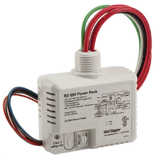 Wattstopper BZ-250 Power Pack, 120-277V, 50/60Hz, 24VDC, 225mA, with Auto/ Manual