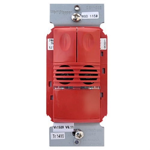 Wattstopper-DSW-302-R Dual Technology Dual Rellay Wall Switch Occupancy Sensor, 120/277V, Red