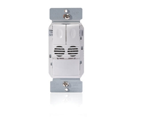 Wattstopper DW-200-W Dual Tech Wall Switch Occupancy Sensor, 2 Relays, 120/277V, White