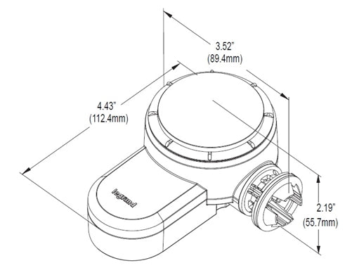Wattstopper HBP-212-L7-EM1-W High Bay Sensor 120/277 0-10V Continuous Dimming with L7 Lens and Extender
