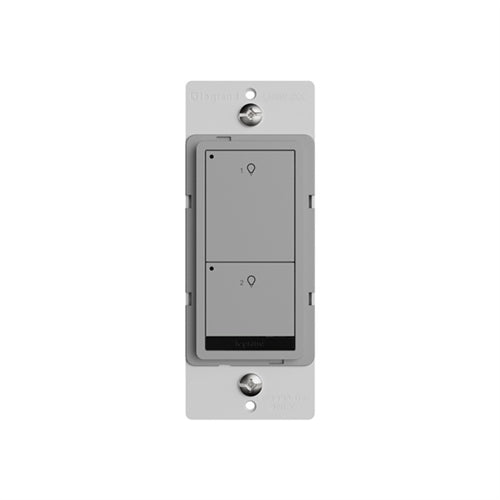 Wattstopper LMSW-220-GRY 2-Button Standard Wall Switch, Gray