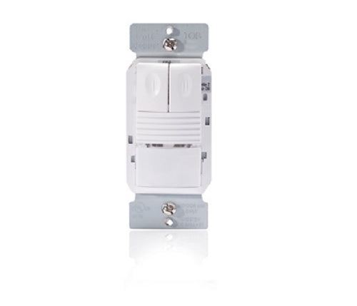 Wattstopper PW-200-W PIR Wall Switch Occupancy Sensor, 2 Relays, 120/277V, White