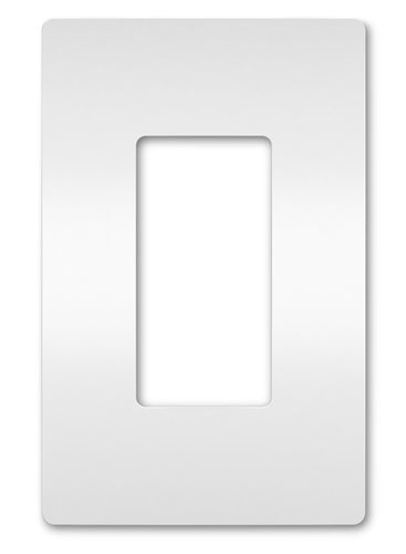 Wattstopper RWP26W Radiant 1-Gang Screwless Wallplate, White