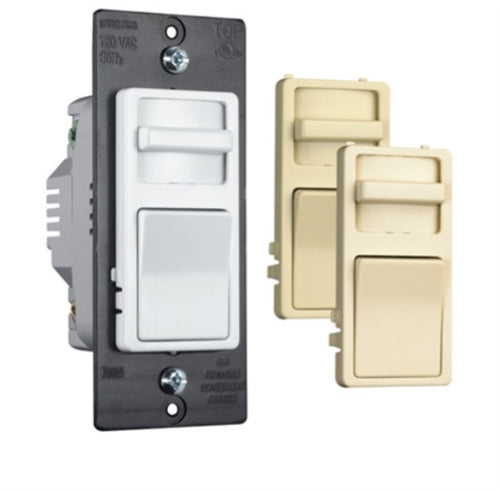 Wattstopper WS703PTC Wide Slide 700W Preset Incandescent Dimmer, Tri-Color