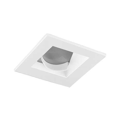 Juno Aculux 2SQWW W FM Recessed Lighting 2" LED Square Architectural Wall Wash, White Flush Mount Trim