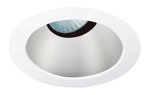 Juno Aculux 3AC20 CD WHSF Recessed Lighting 3-1/4" Line Voltage, Low Voltage, LED Downlight 20 Degree Angle Cut Lensed, Haze Alzak Reflector, Self Flanged White Trim