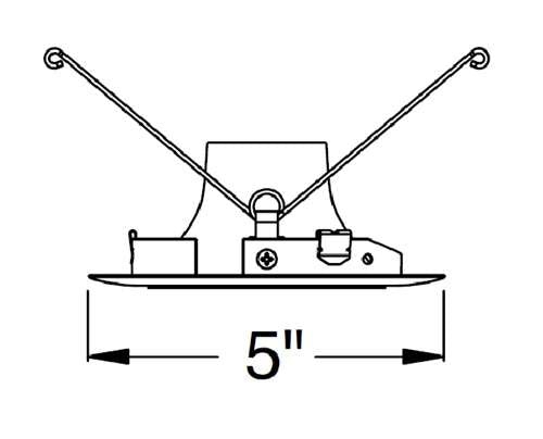 Juno Aculux 3DH WTD WHR Recessed Lighting 3-1/4" Hyperbolic LED Downlight, Wheat Haze Alzak Reflector, White Trim Ring