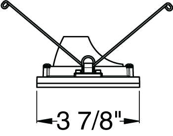 Juno Aculux Recessed Lighting 4308N-WH-FM 3-1/4" Adjustable Regressed Line Voltage, Low Voltage, LED 1-3/4" Flush Mount Pinhole Black Alzak Reflector, White Trim
