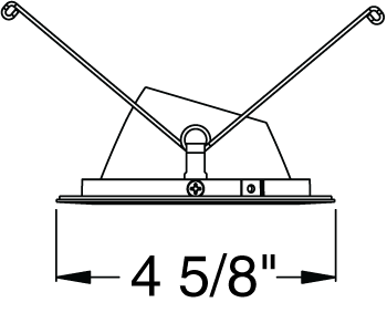 Juno Aculux Recessed Lighting 430NB-SF 3-1/4" Line Voltage, Low Voltage, LED Downlight 20 Degree Angle Cut Lensed, Black Alzak Reflector, Self Flanged Trim