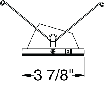 Juno Aculux Recessed Lighting 430NC-FM 3-1/4" Line Voltage, Low Voltage, LED Downlight 20 Degree Angle Cut Lensed, Clear Alzak Reflector, Flush Mount Trim