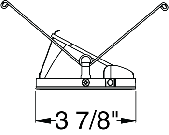 Juno Aculux Recessed Lighting 431NHZ-FM (3AC CD FM WET) 3-1/4" Line Voltage, Low Voltage, LED Downlight Angle Cut Lensed, Haze Alzak Reflector, Flush Mount Trim