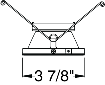 Juno Aculux Recessed Lighting 432NHZ-FM (3DP CD FM WET) 3-1/4 Line Voltage, Low Voltage, LED Downlight Lensed, Haze Alzak Reflector, Flush Mount Trim
