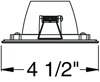 Juno Aculux Recessed Lighting 4332SQ-BL 3-1/4" Line Voltage, Low Voltage, LED Square Downlight Pinhole, Black Alzak Reflector, Black Trim