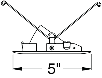 Juno Aculux Recessed Lighting 4335N-SC 3-1/4" Line Voltage, Low Voltage, LED Adjustable Pinhole Black Alzak Reflector, Satin Chrome Trim