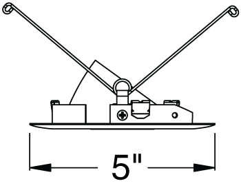 Juno Aculux Recessed Lighting 433N-BL 3-1/4" Adjustable 1-1/4" Line Voltage, Low Voltage, LED Pinhole Black Alzak Reflector, Black Trim