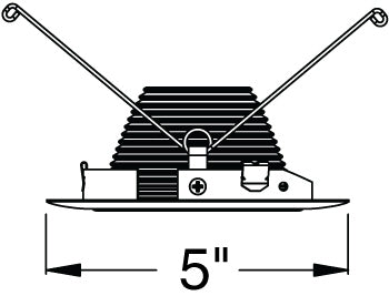 Juno Aculux Recessed Lighting 434NW-WH (3DBAF W WHR) 3-1/4" Low Voltage, LED Deep Downlight Baffle, White Baffle White Trim