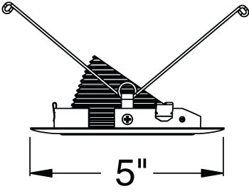 Juno Aculux Recessed Lighting 435NW-WH 3-1/4" Low Voltage Angle-Cut Baffle, White Baffle White Trim