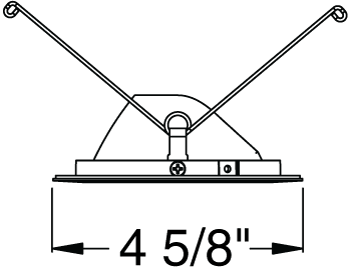 Juno Aculux Recessed Lighting 436NG-SF 3-1/4" Line Voltage, Low Voltage, LED Slot Angle Cut , Gold Alzak Reflector, Self Flanged Trim