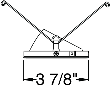 Juno Aculux Recessed Lighting 438NC-FM (3AC CS FM) 3-1/4" Low Voltage, LED Angle Cut Flush Mount, Clear Alzak Trim