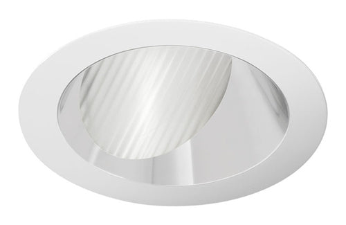 Juno Aculux Recessed Lighting 439NC-SF 3-1/4" Line Voltage, Low Voltage, LED Downlight Lensed Wall Wash, Clear Alzak Reflector, Self Flanged Trim