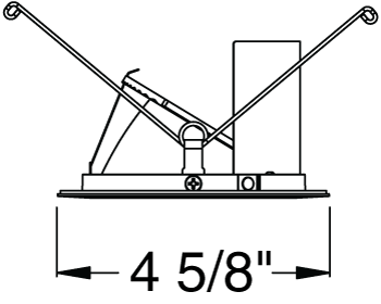 Juno Aculux Recessed Lighting 439NW-SF 3-1/4" Line Voltage, Low Voltage, LED Downlight Lensed Wall Wash, White Cone, Self Flanged Trim