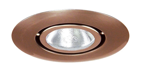 Juno Recessed Lighting 440-ABZ (440 ABZ) 4" Line Voltage, Low Voltage, Flush Gimbal Ring Trim, GU10 Base, Aged Bronze Trim