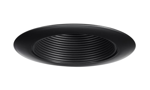 Juno Recessed Lighting 444B-BL (444 BBL) 4" Low Voltage Adjustable Baffle Trim, Black Baffle, Black Trim