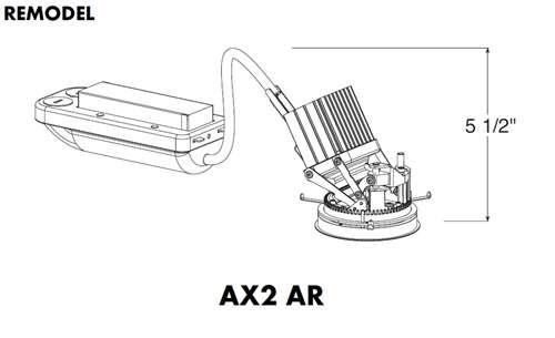 Juno Aculux AX2 AR 12LM 40K 80CRI 18D ZT MVOLT Recessed Lighting 2 inch LED Remodel Standard Adjustable Housing 1000 Lumens, 4000K Color Temperature, 80 CRI, Spot Beam, 120-277V 0-10V Dimmable Light