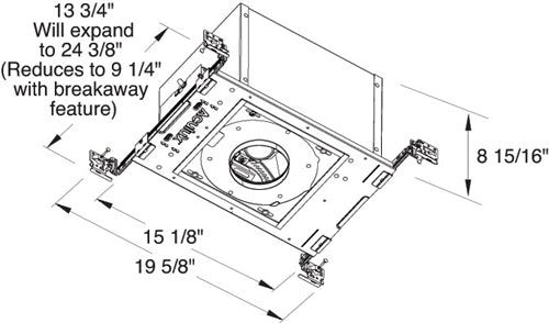 Juno Aculux Recessed Lighting IC49L-840-S-D 3-1/4 inch LED New Construction IC Housing 1000 Lumens, 4000K Color Temperature, 85 CRI, Spot Beam, 120V Lutron Hi-Lume 2-wire Dimmable Light