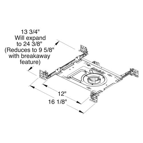 Juno Aculux Recessed Lighting TC210LA-827-S-1 2 inch LED New Construction Standard Adjustable Housing 1000 Lumens, 2700K Color Temperature, 80 CRI, Spot Beam, 120V Dimmable Light