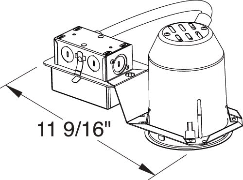Juno Aculux TC43LR-835-S-1 Recessed Lighting 3-1/4 inch LED Remodel Standard Housing 700 lumens, 3500K Color Temp, 85 CRI, Spot Beam, 120V Dimmable Light