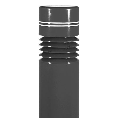 Lithonia KBC8 150S R5 277 DGC LPI 8" Round Architectural Bollard, 150W High Pressure Sodium, Type V Distribution, 277V, Magnetic Ballast, Charcoal Gray Finish, Lamp Included