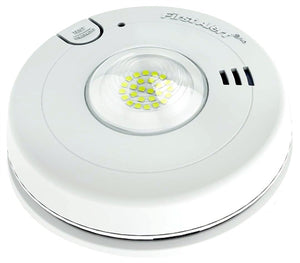 BRK Electronics First Alert 7020BSL 120V AC/DC Hardwired Photoelectric Smoke Alarm with Integrated Strobe Light and 10-Year Sealed Battery Back Up